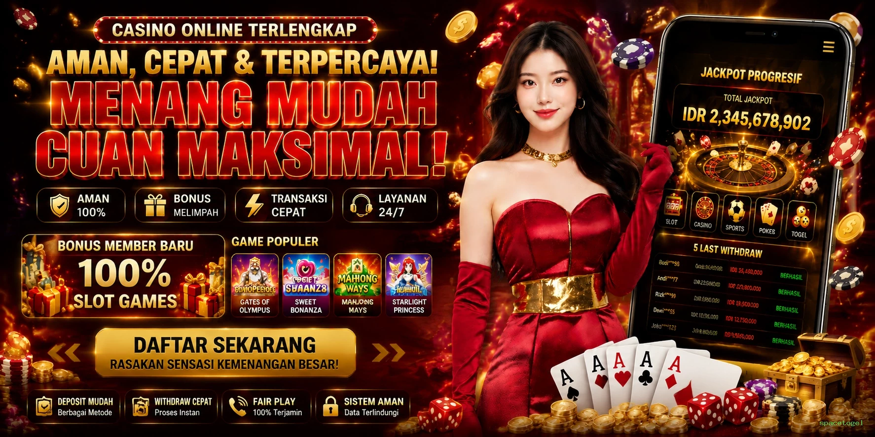 spacetogel Bonus Menarik
